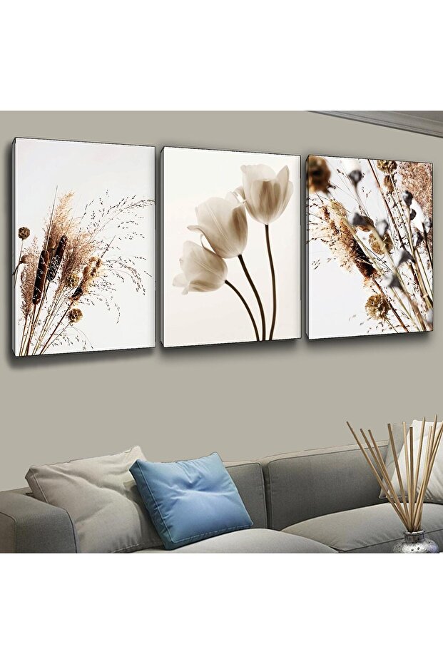 3 Piece Canvas 90 X 60 cm 90 X 60 cm Reeds Modern Painting