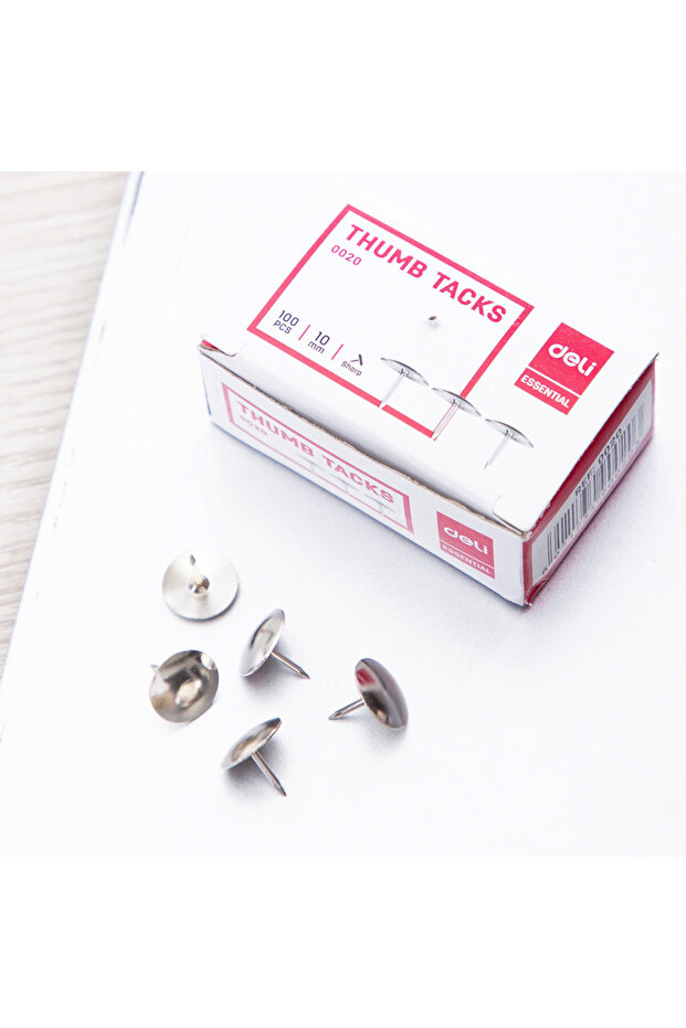 دبوس إبهام فضي E0020 - 3