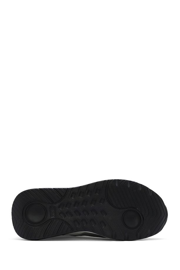 Erkek Siyah Bağcıklı Kalın Tabanlı Deri Sneaker 25SFD795014 - 4