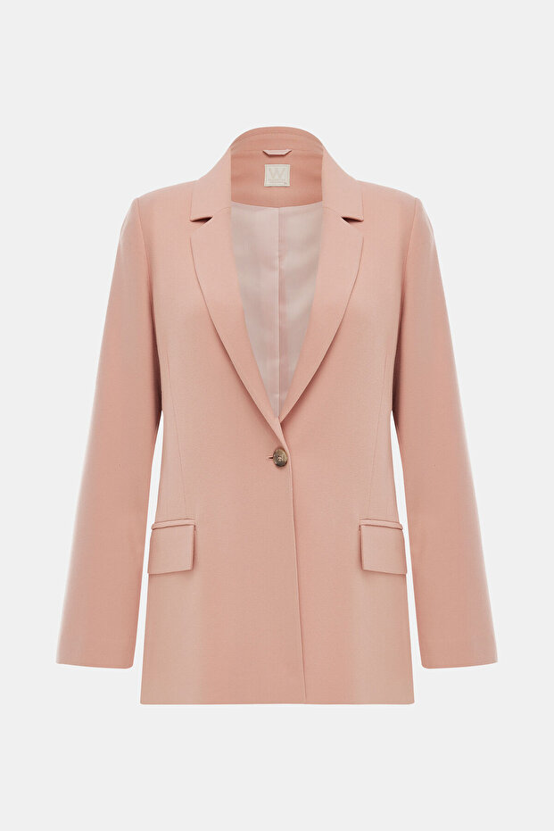 PUDRA DÜĞMELİ CEKET - 1