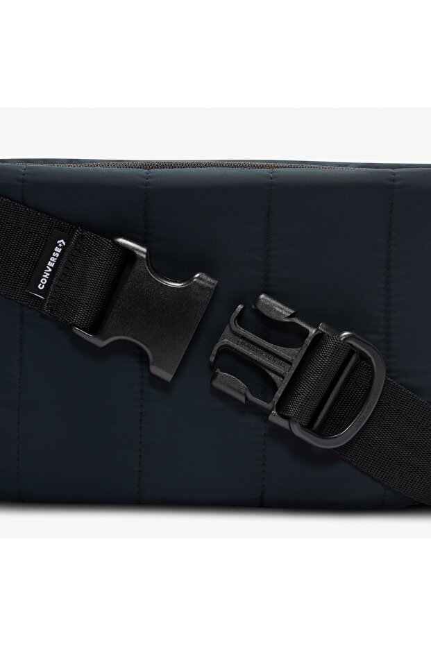 Classic Unisex Siyah Bel Çantası - 6