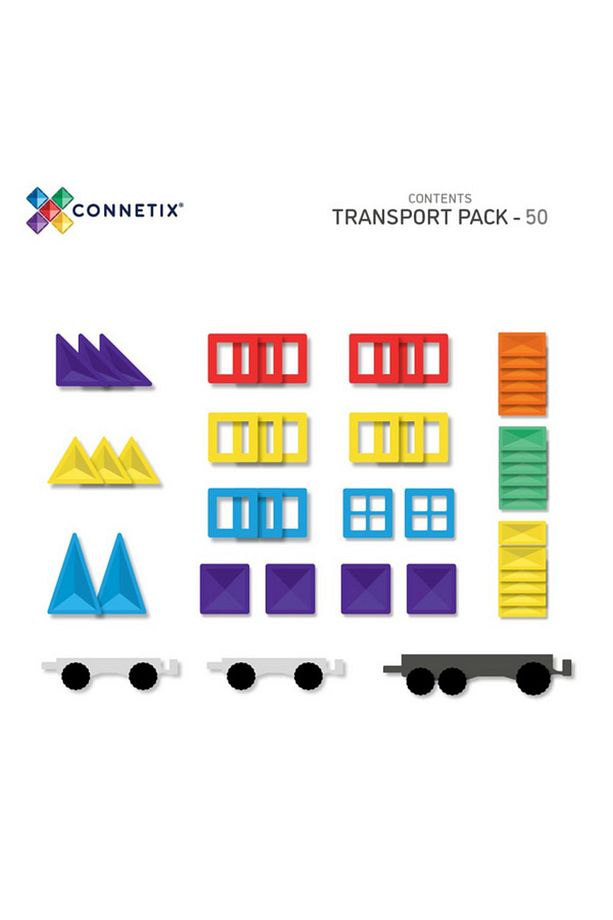Magna Tiles Connetix Rainbow Transport Set - 50Parça - 2