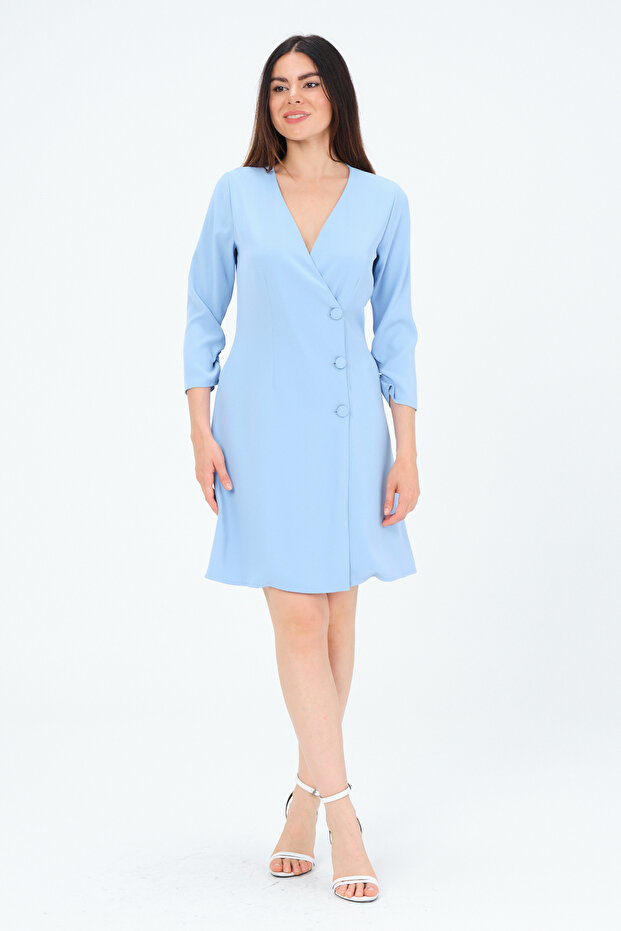 Düğmeli Elbise - 6