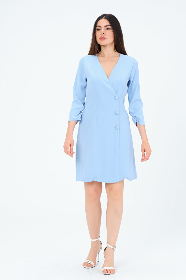 Düğmeli Elbise - 7