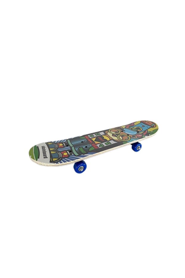 Furkan Toys F-sports 45 Cm Zımparalı Ahşap Tahta Kaykay Küçük Boy/başlangıç Fr37722
