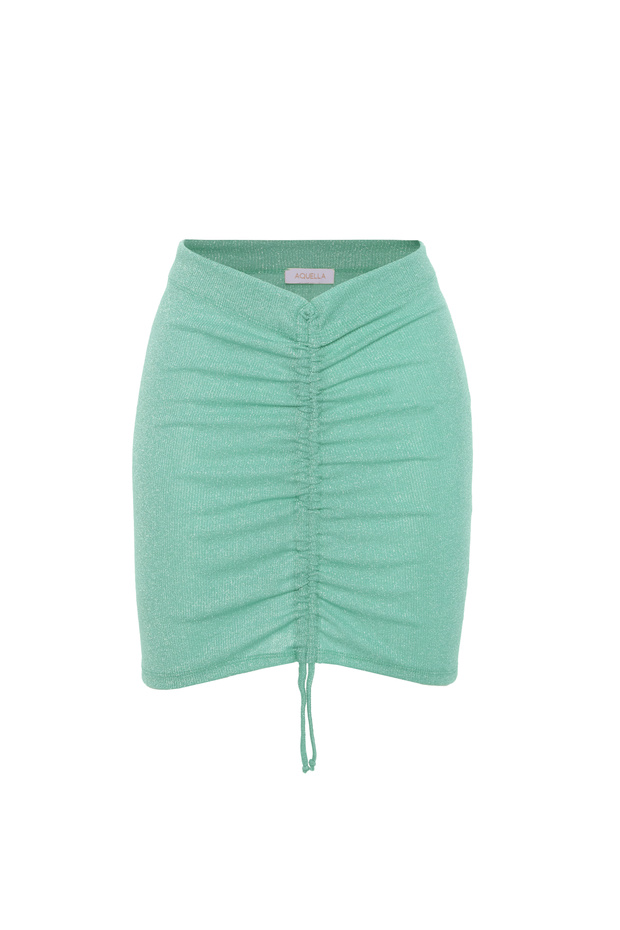 Lurex Glitter Mint Green Skirt