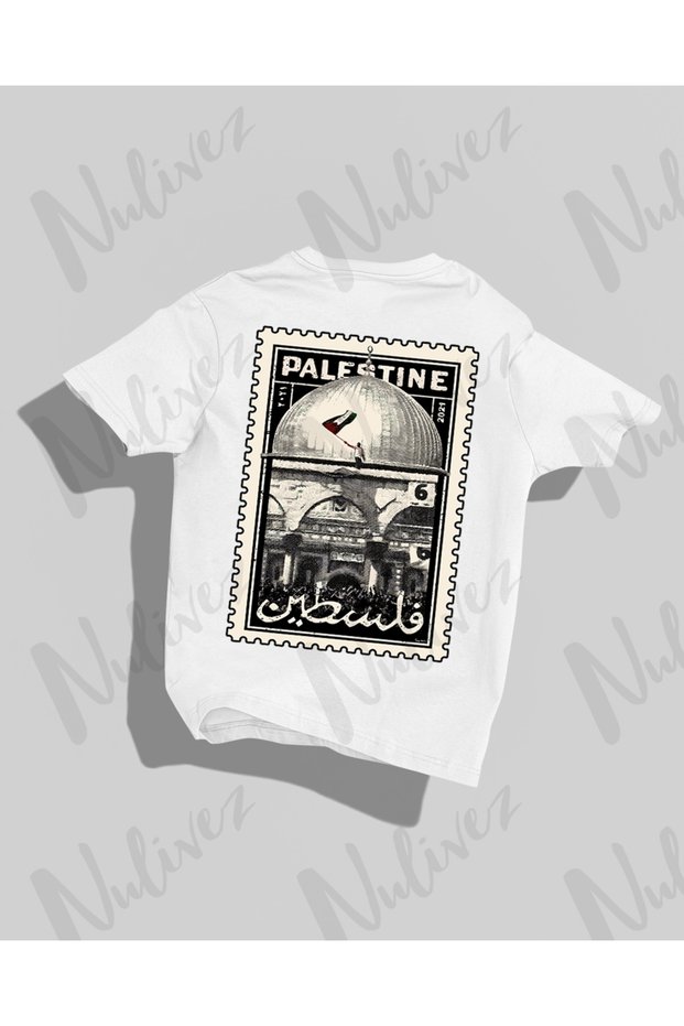 Palestine Design Back Printed High Quality Compact Unisex Oversize T-Shirt