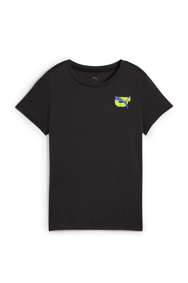 GRAPHICS RUNNING ILLUSTRA Siyah Kadın Kısa Kol T-Shirt - 2
