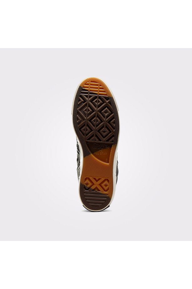 Chuck 70 Plus Unisex Siyah Deri Platform Sneaker - 7