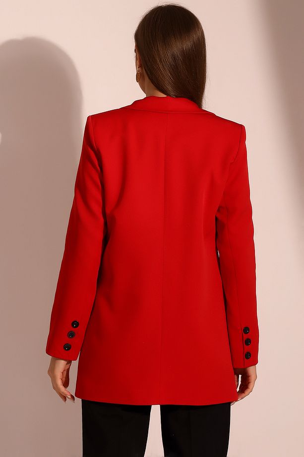 Tek Düğmeli Blazer Model Ceket - 6