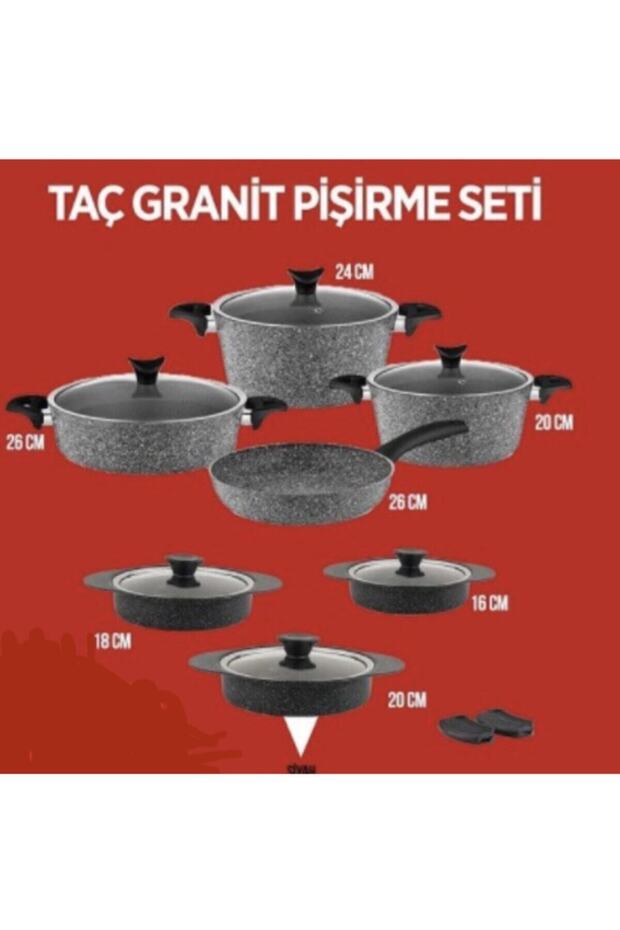 Master Plus Tencere Sahan Seti Gri - 5