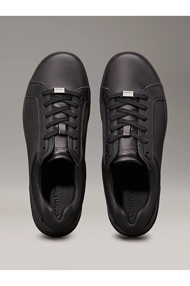 Guess Erkek Siyah Deri Logolu Sneaker - 3