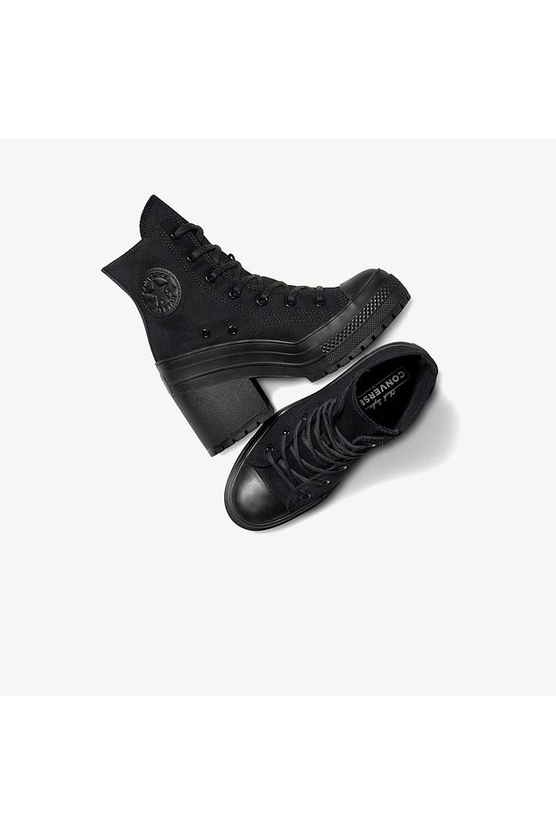 Chuck 70 De Luxe Heel Unisex Siyah Platform Sneaker - 4