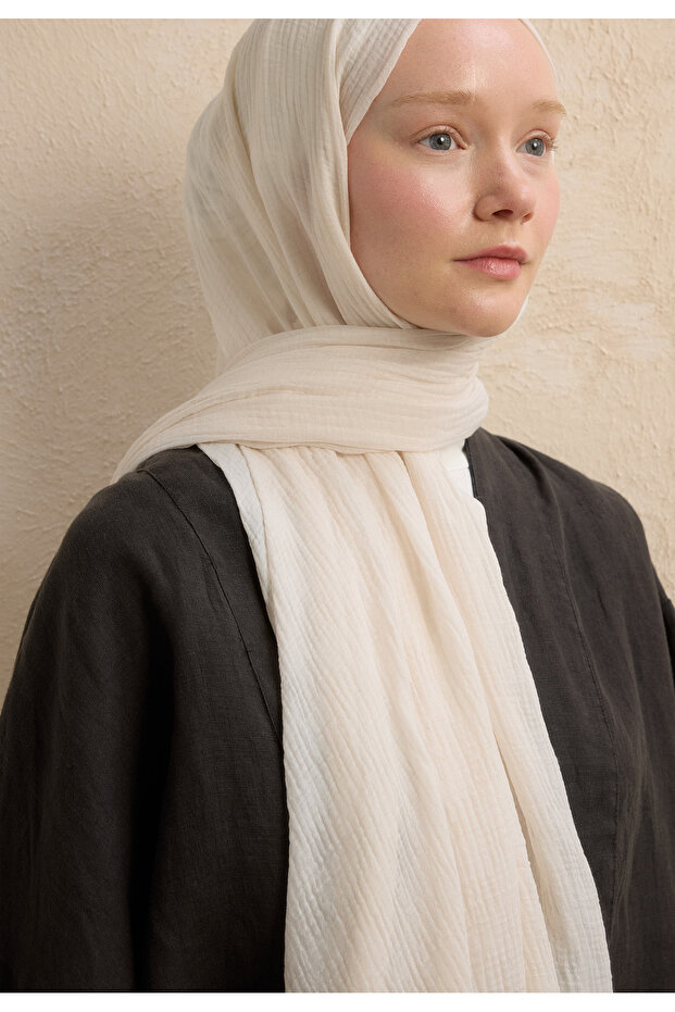 شال مودال مربعات لؤلؤي - 2