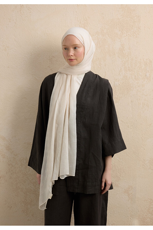 شال مودال مربعات لؤلؤي - 3