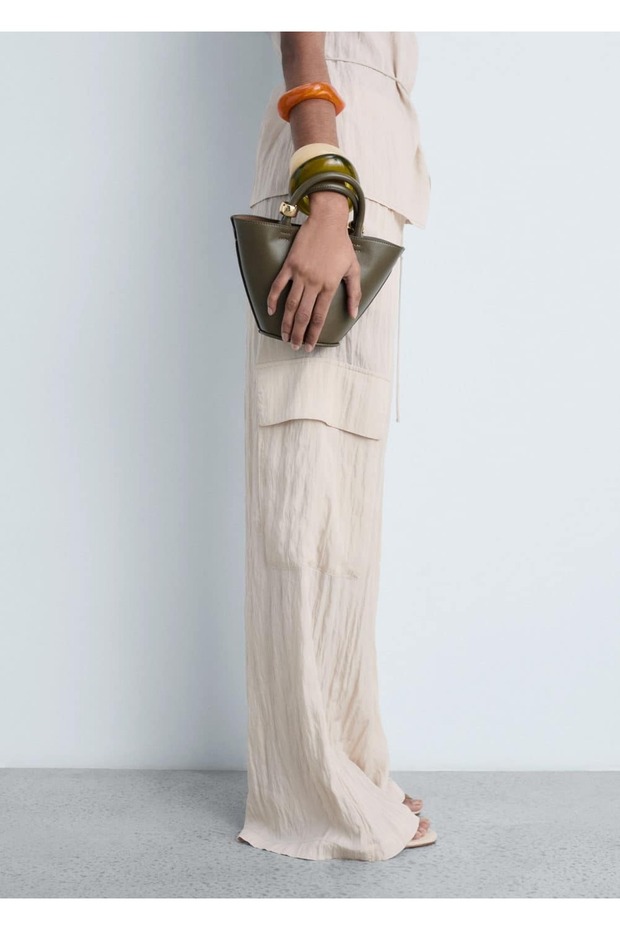 Dokulu kargo pantolon - 6