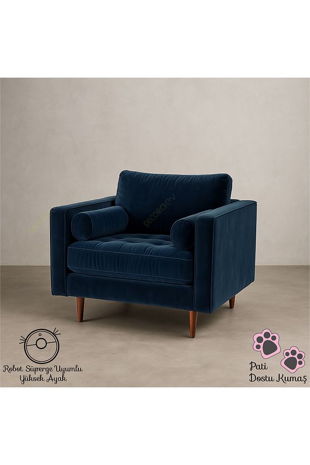 Ürgüp Tekli Koltuk Berjer 90 Cm Genişlik 90 Cm Derinlik - 1