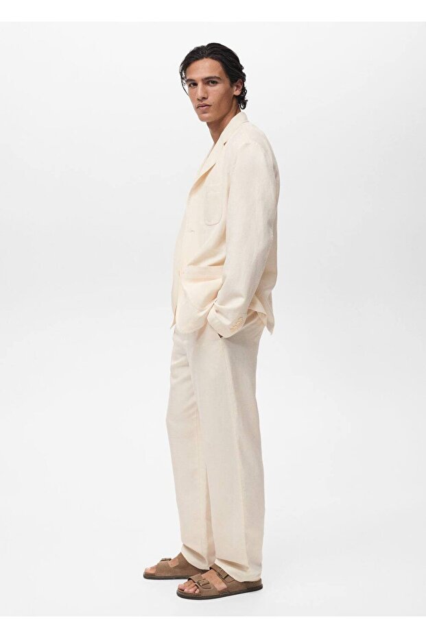 Keten lyocel pantolon - 5