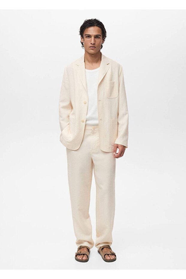 Keten lyocel pantolon - 2