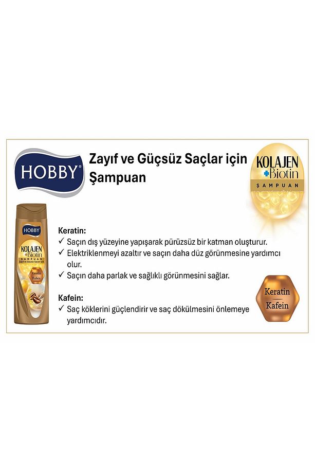 Şampuan Keratin Kafein Zayıf Ve Güçsüz Saç 480 Ml x 2 Adet - 8