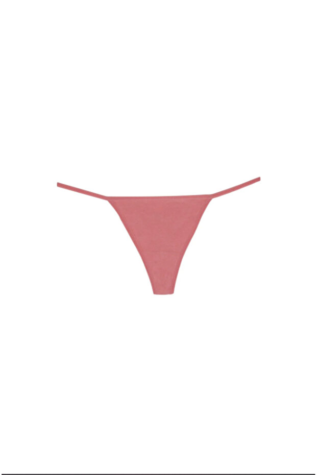 5'li Minimal Renkli String & Tanga Külot Seti - Yumuşak Dokulu - 5