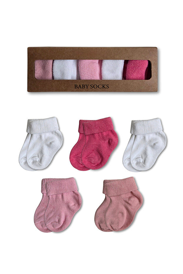 0-6 Months Baby Boxed Socks Set of 5