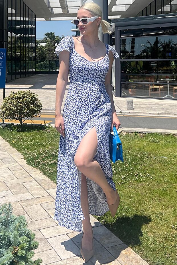 MG2004 Model Saks Model Rochie Slit - 4