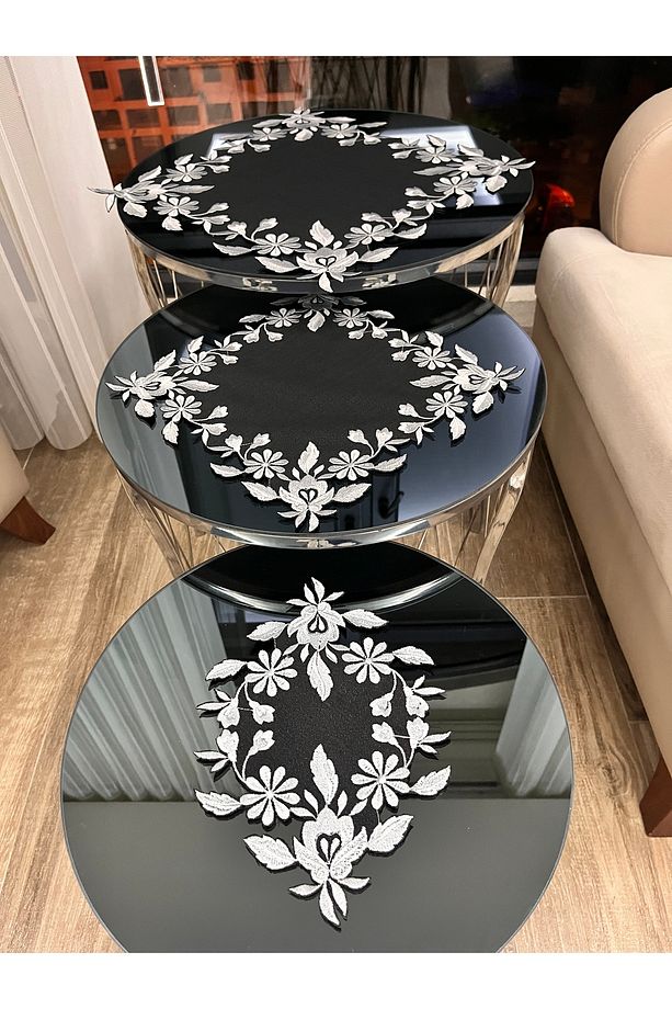 nakış işleme zigon sehpa örtüsü - 4