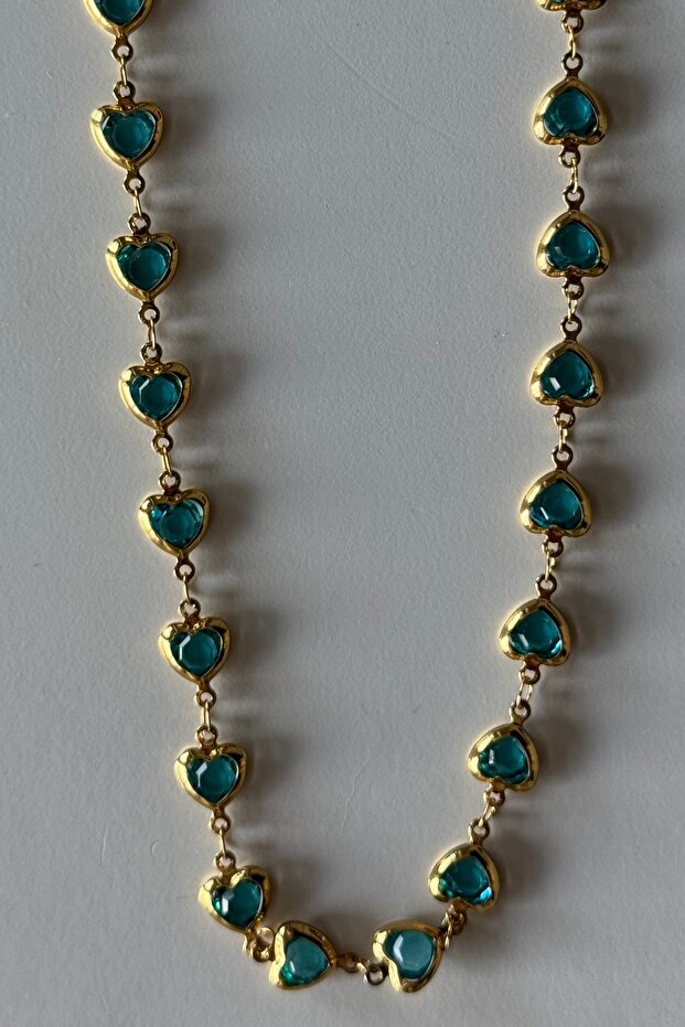 Bluest Heart Çelik Kolye - 3