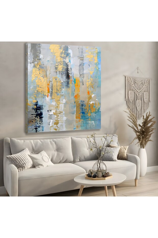 Abstract Pattern Canvas Painting - 4