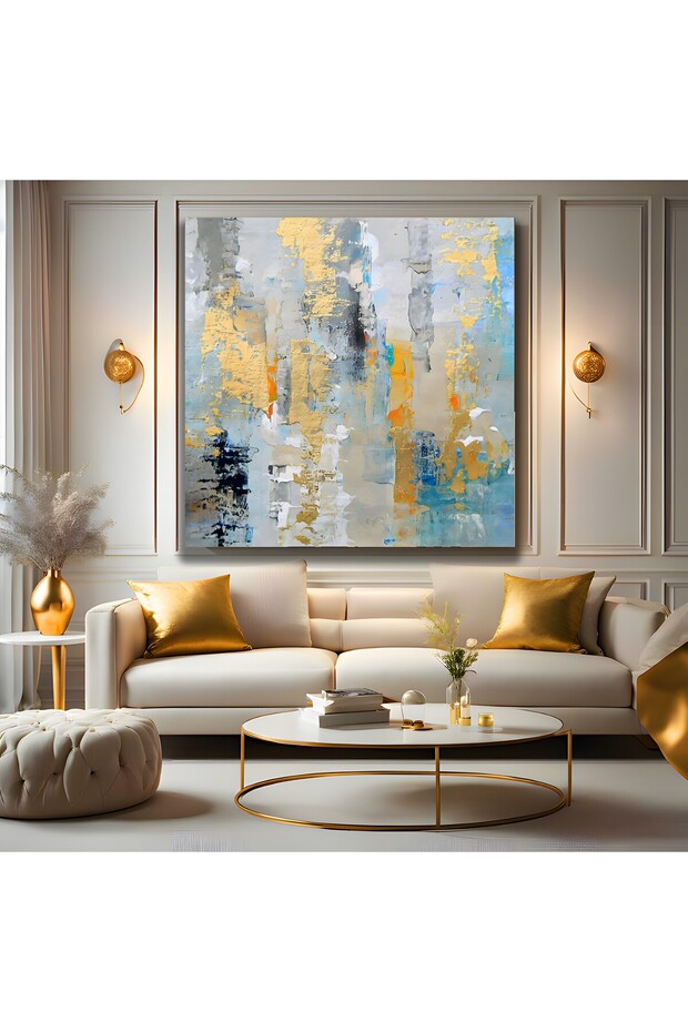 Abstract Pattern Canvas Painting - 1