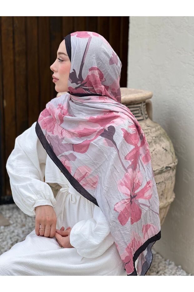 Rapsodi Desen Bambu Şal - 3