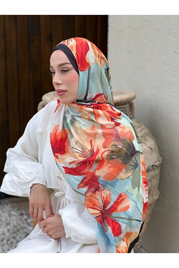 Rapsodi Desen Bambu Şal - 1