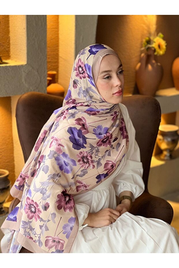 شال لينا بنمط فيوري - 1