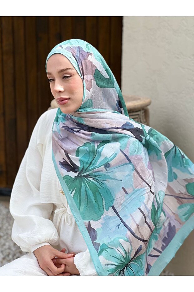 Rapsodi Desen Bambu Şal - 3