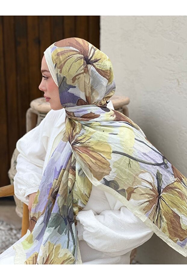 Rapsodi Desen Bambu Şal - 2