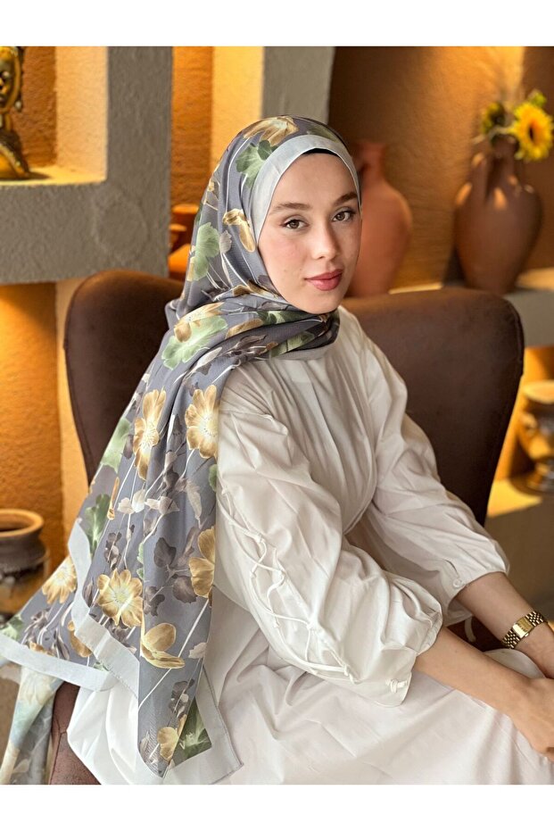 Fiori Pattern Lina Shawl - 1