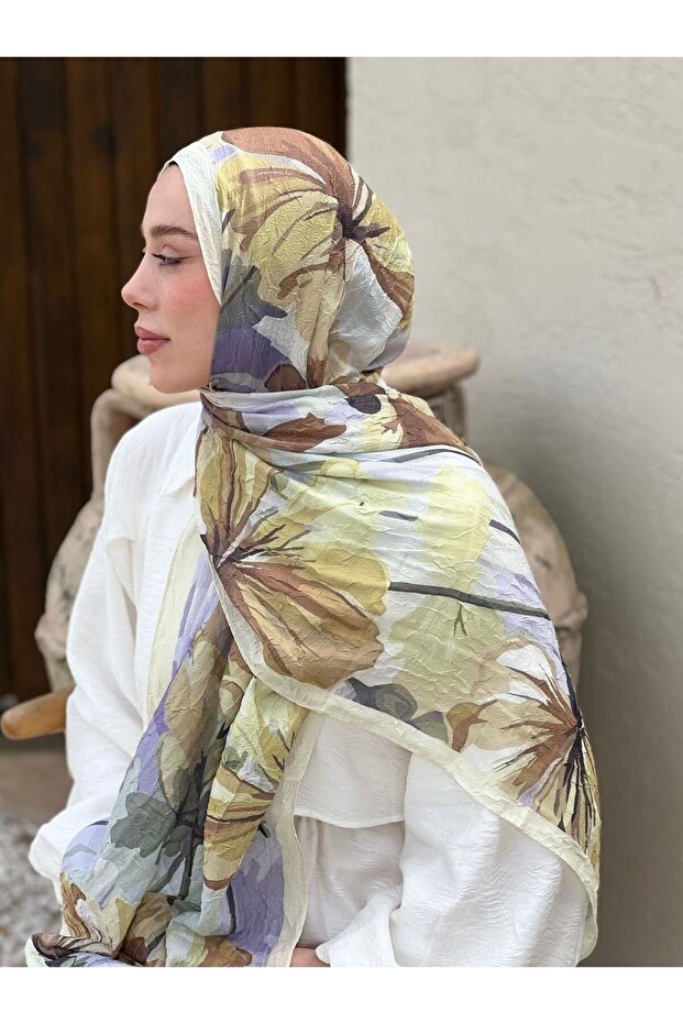 Rapsodi Desen Bambu Şal - 3