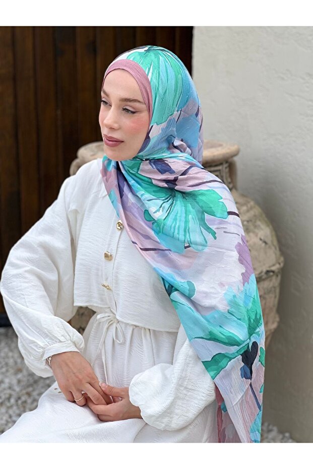 Rapsodi Desen Bambu Şal - 2