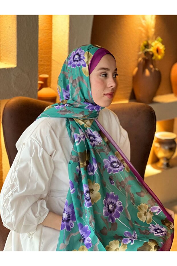 Fiori Pattern Lina Shawl - 1