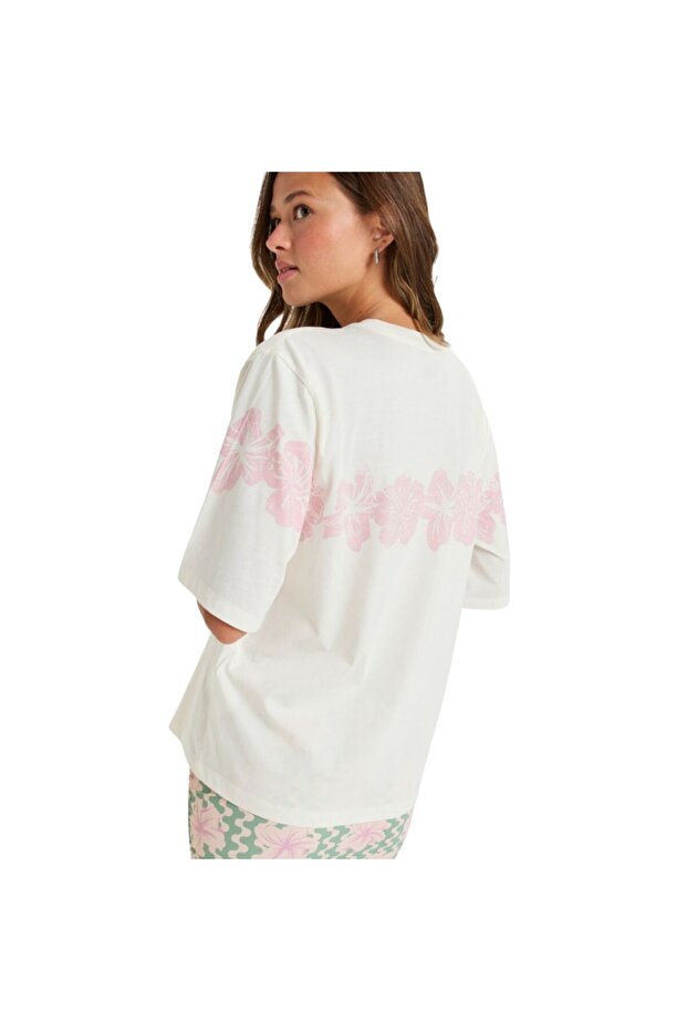 Hangloose Placed Kadın Beyaz Tişört KADIN T-SHIRT ERJZT05904 - 3