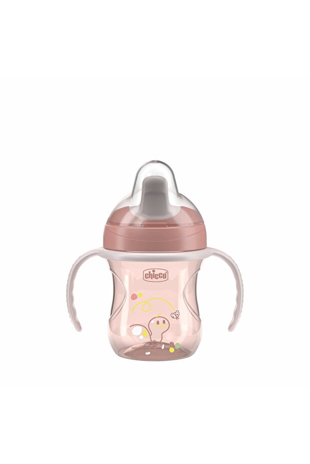 Chicco YARI YUMUŞAK UÇLU BARDAK 6 AY KIZ