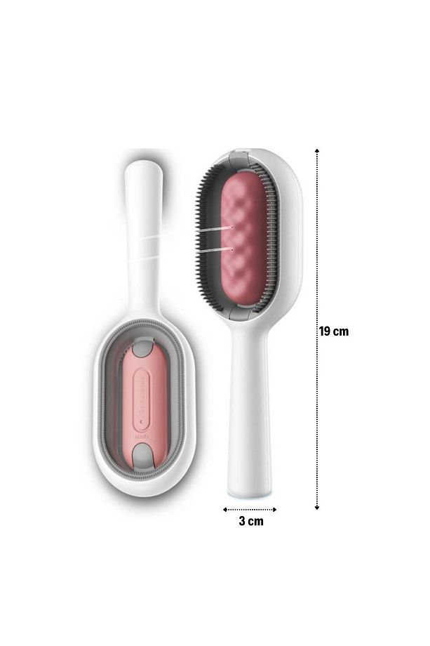 Betsima® Su Hazneli Kedi ve Köpek Tüyü Toplamama Fırçası Su Hazneli Pet Tarağı - 4