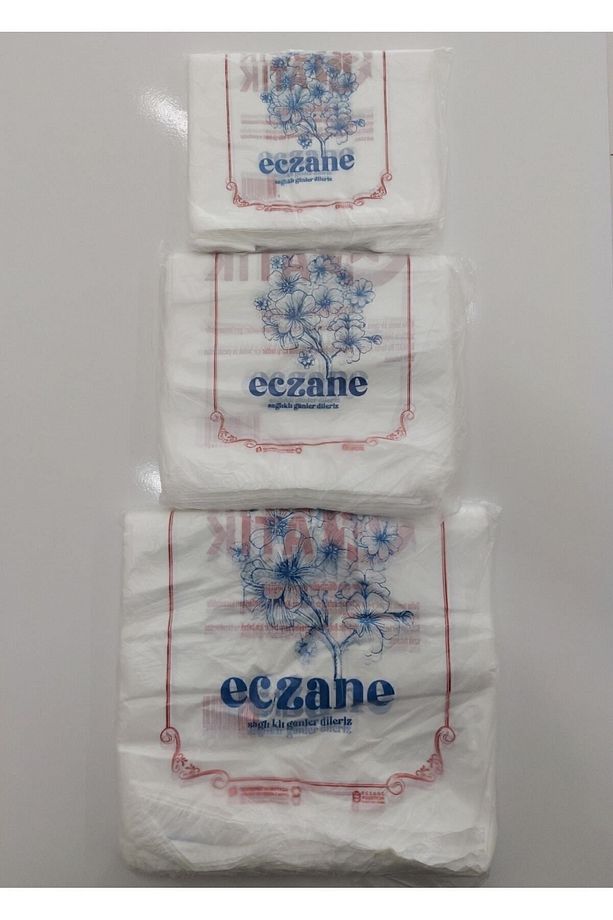 24×45 Cm Atlet Tipi Eczane Poşeti No:1 - 200 Adet - 3