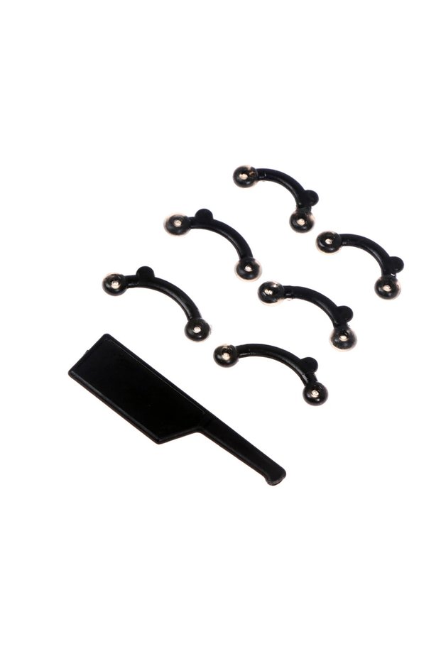 6pcs black 3D Invisible Nose Device Rhinoplasty Beautiful Nose Clip Bridge Of Nose Stiffer Nose Lift