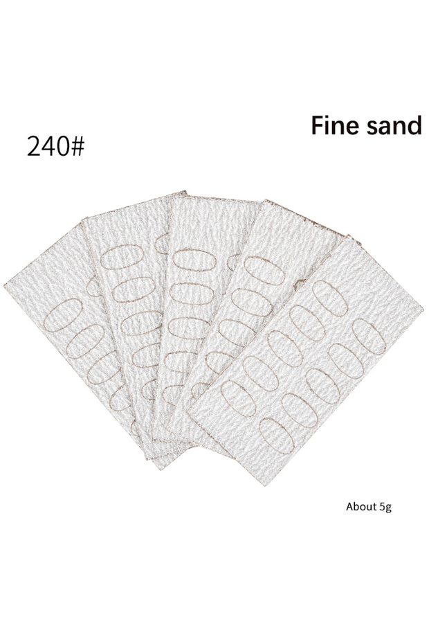 Fine sand 50Pcs Nail Cuticle Pusher Self-adhesive Sand Flake File Trimming Nails Pre Polishing Sandp