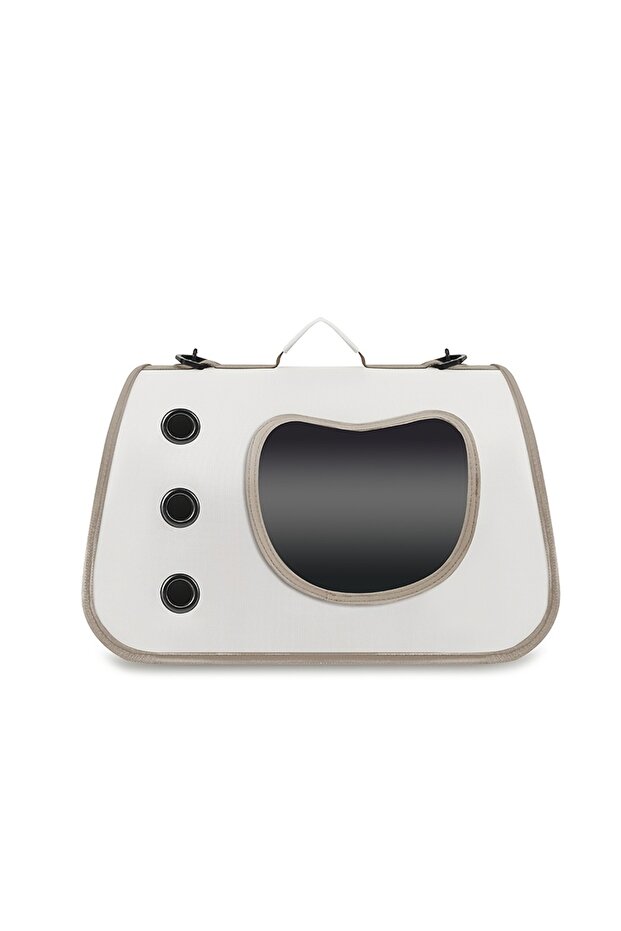 White Portable Pet Carrier Bag for Small Dogs Cats Outdoor Foldable Cat Bag Breathable Cat Shoulder