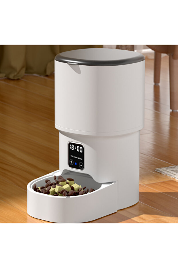 4L L Button Pet Feeder 4L WIFI Button Automatic Cat Feeder Intelligent Cat and Dog Pet Feeder Smart
