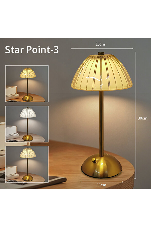 ColorC LED Table Lamp Touch Sensor Dimmable Desktop Night Light Rechargeable Wireless Reading Lamp f