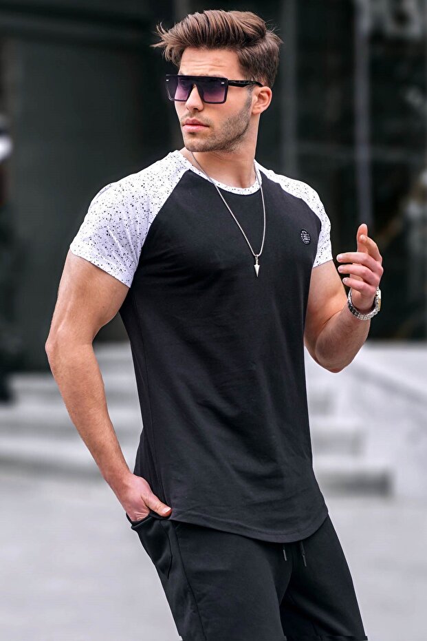 Siyah Basic Erkek Tişört 4523 - 1